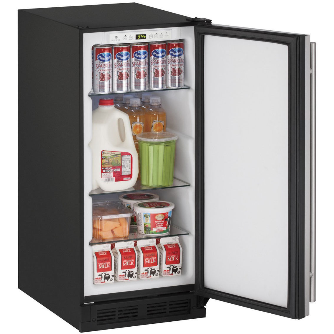 ULine U1215RS00A Builtin Freestanding Compact Refrigerator Stainless Other