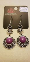 Paparazzi Earrings (New) Southern Serenity Purple Earring #7008 - $7.61