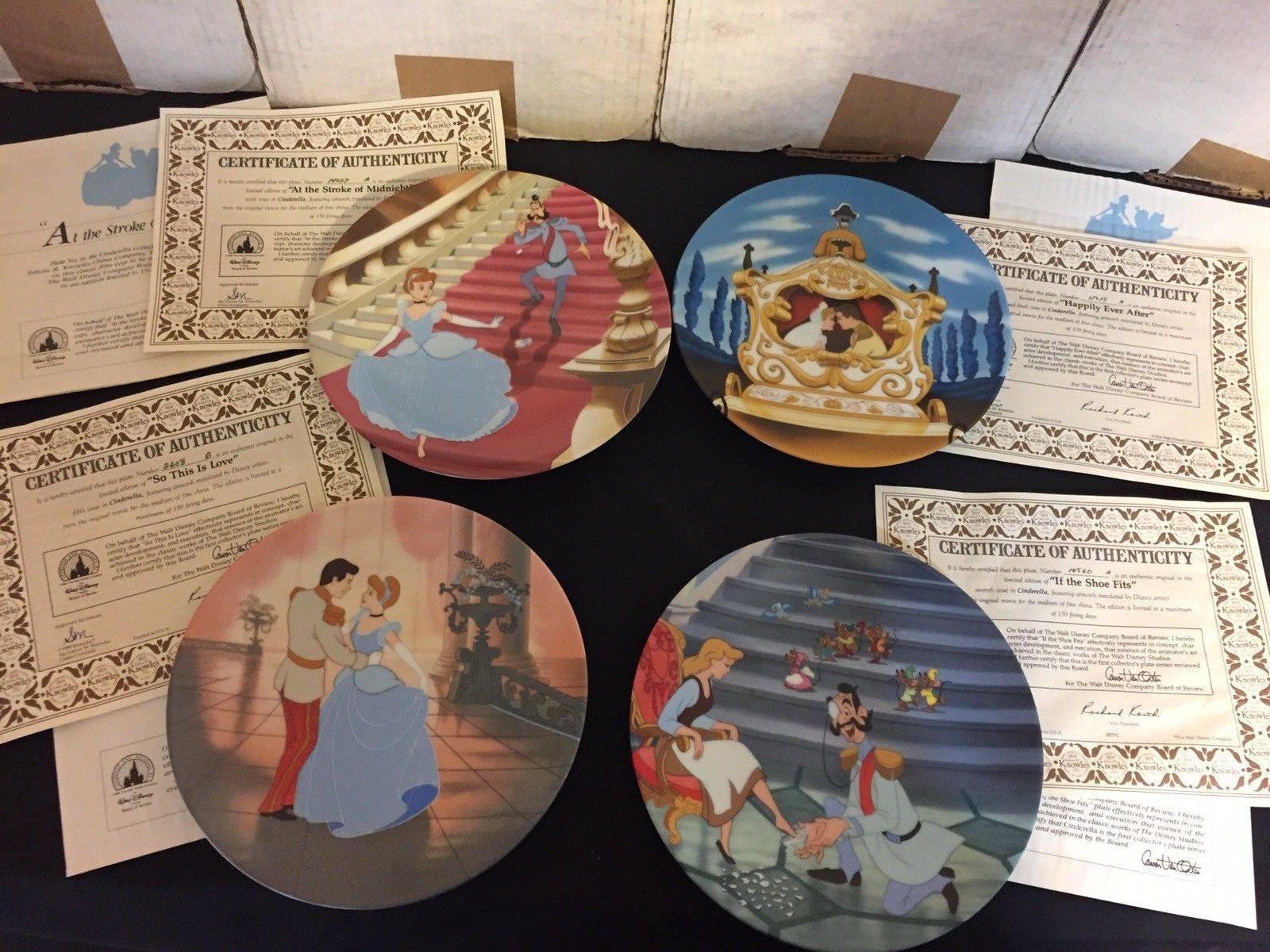 Knowles Brand New Walt Disney Collectible Plates Lot (8) Collector Plates