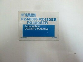 1991 Yamaha PZ480R PZ480ER PZ480STR Snowmobile Owners Manual Factory Oem - $24.69