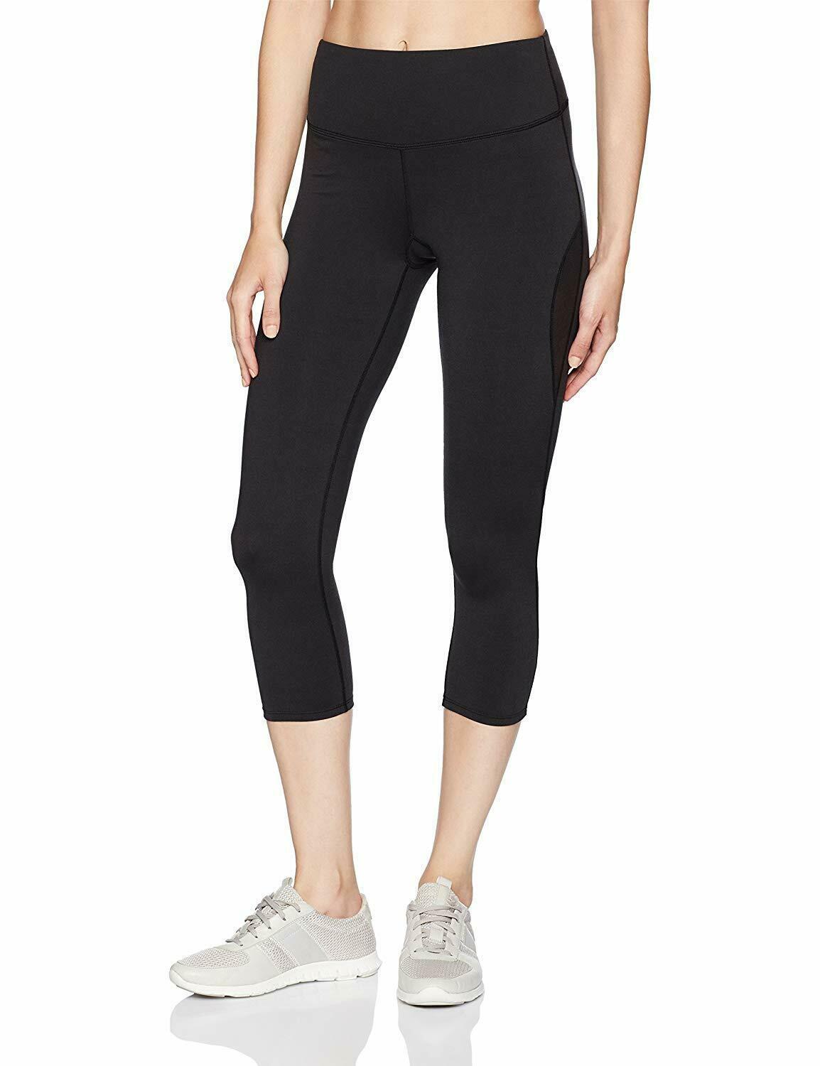 YUMMIE Black Medium Control Shaping Capri Leggings, US XSmall, NWOT