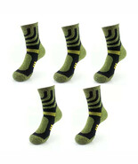 Anysox 5 Pairs One Size 5-11 Green Cotton Compression Trekking With Form... - $30.51+