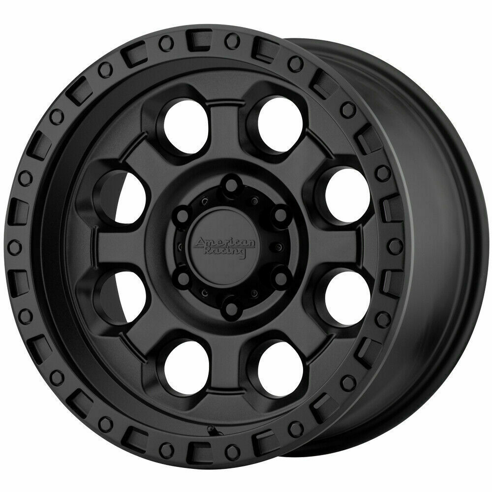 17x9 American Racing AR201 6x5.5/6x139.7 -12 Black Wheels Rims Set(4 ...