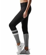 Lilybod Womens ethlic sport Leggings  Black gray striped full lenght S - $55.00