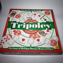 VTG Tripoley Deluxe Edition Board Card Game Cadaco 1998 Plastic Tray Com... - $20.95