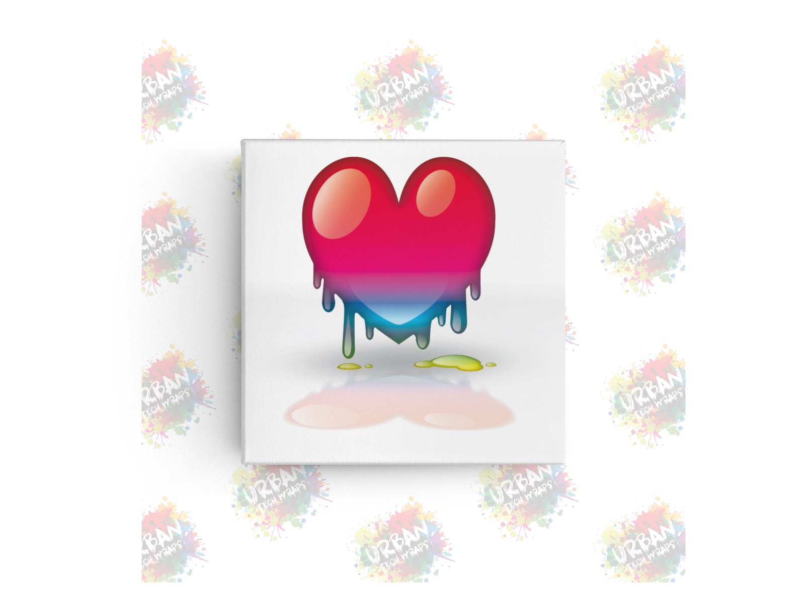 DRIPPING HEARTS CANVAS WRAP 8X10