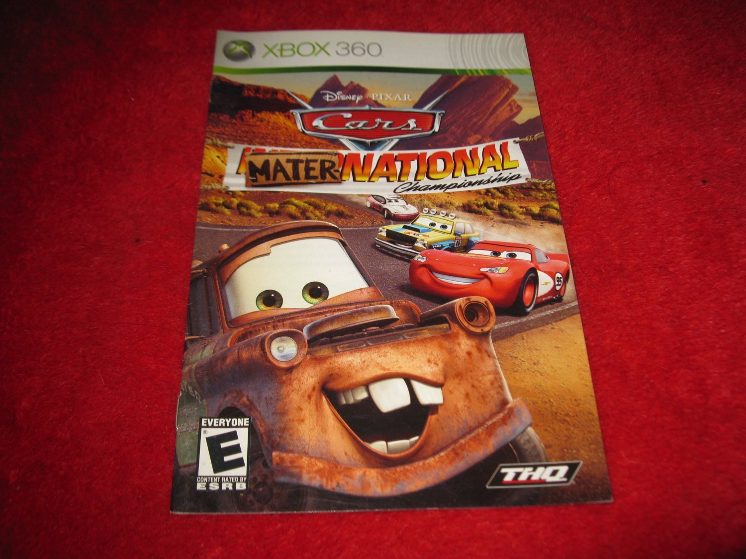 Cars Mater-National Championship : Xbox 360 Video Game Instruction ...