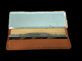 Rare Vintage Pocket Glove Box Mercedes Benz Comb Mirror Case Advertising image 5