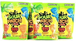 4 Bags Sour Patch Kids 9 Oz Big Kids Sour Then Sweet Soft Chewy Candy BB 11/21