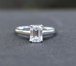 Tiffany &amp; Co Emerald Cut Diamond Solitaire Platinum Ring 1.14 ct D VVS G... - $16,974.99