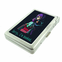 Book Princess Em1 Cigarette Case with Built in Lighter Metal Wallet - $17.95