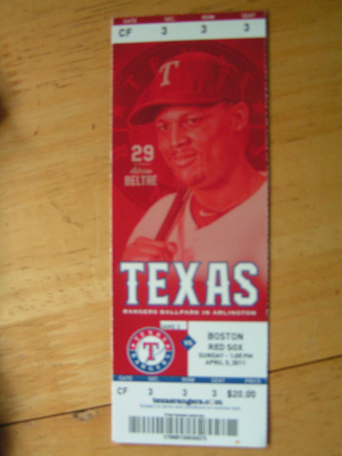 2011 World Series Team Texas Rangers Arlington TX Full Tickets .99
