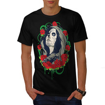 Girl Rose Face Horror Shirt  Men T-shirt - $12.99