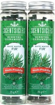 2 Scentsicles White Winter Fir 6 Count Scented Ornaments Add To Trees Wreaths 