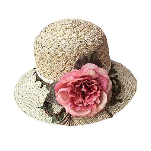 PANDA SUPERSTORE Women Fashion Summer Straw Hat Sun Hat Folding Travel Beach Cap