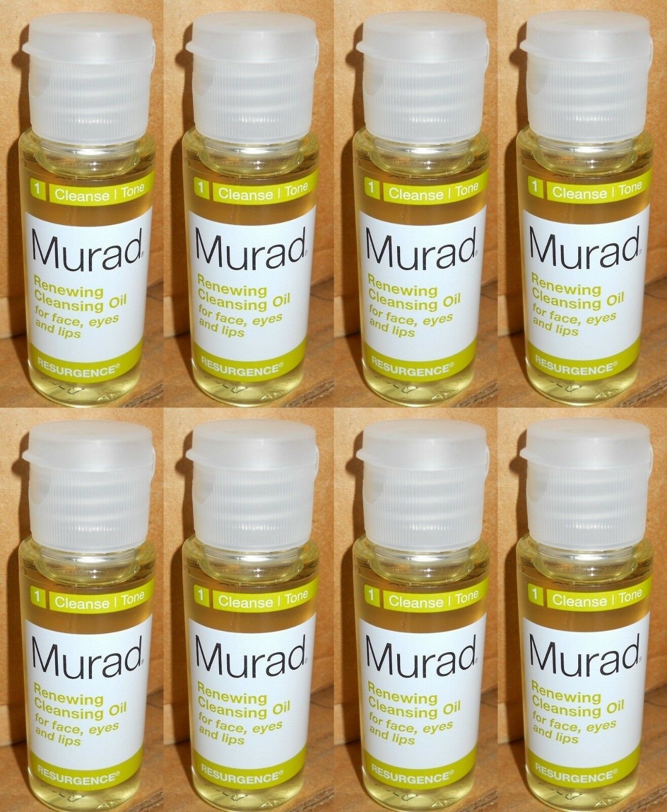 Primary image for 8-Murad Renewing Cleansing Oil for Face Eyes & Lips 1 oz x 8