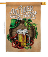 Oktoberfest Festival House Flag Beer 28 X40 Double-Sided Banner - $36.97