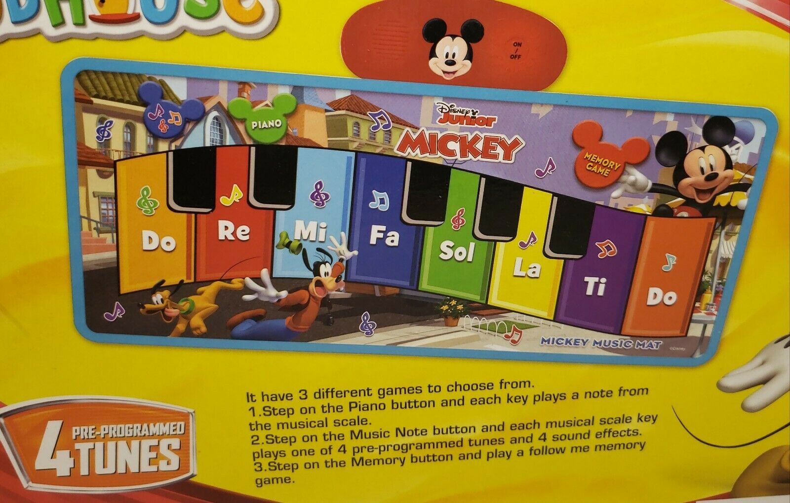 Disney Junior Mickey Mouse Clubhouse Music Mat Interactive Floor Piano