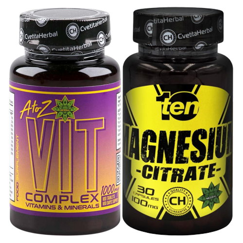 100 Tabs Multivitamin AZ Zinc Selenium Chromium TEN Magnesium