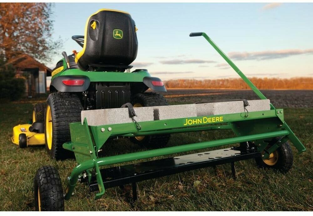 John Deere Dethatcher Plug Aerator Combo 40 in. Adjustable Height Steel