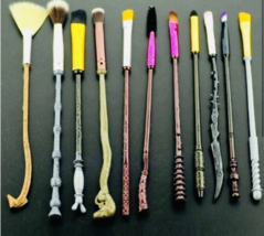 Limited Edition 11-Piece Harry Potter Wand Makeup Brush Set with Pouch +... - $20.00