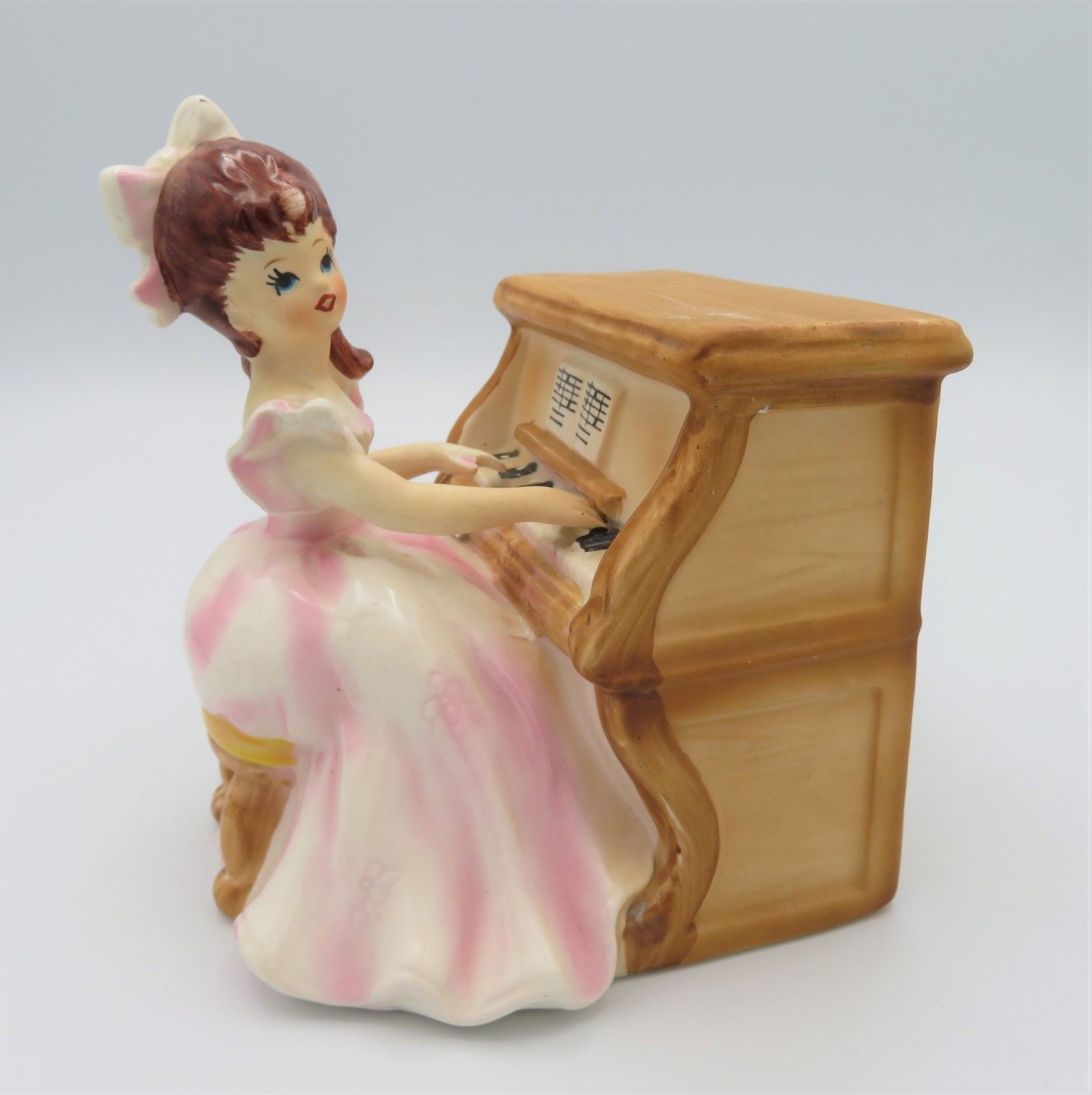 Lefton, Girl Figurine Playing Piano, Music and 50 similar items