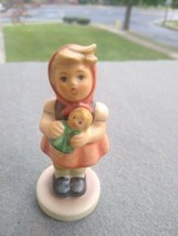 1967 mold Goebel Hummel Figurine &quot;Little Girl With Doll&quot; 239/B  3-1/2&quot; Tall - $10.90
