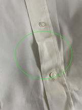 Men's Long Sleeve Formal Button Up Ivory Dress Shirt w/ Defect - M image 3