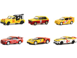 &quot;Shell Oil Special Edition&quot; 6 piece Set Series 1 1/64 Diecast Model Cars... - $62.49