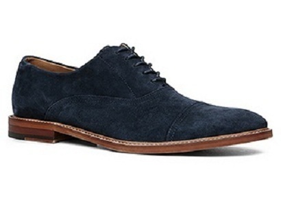NEW Handmade mens oxford blue suede leather shoes, Men dress suede leather shoes
