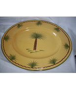 Large Oval Platter Palm Design by Z Gallerrie 19.5 &quot; X 15 1/2&quot; Serving P... - $11.43