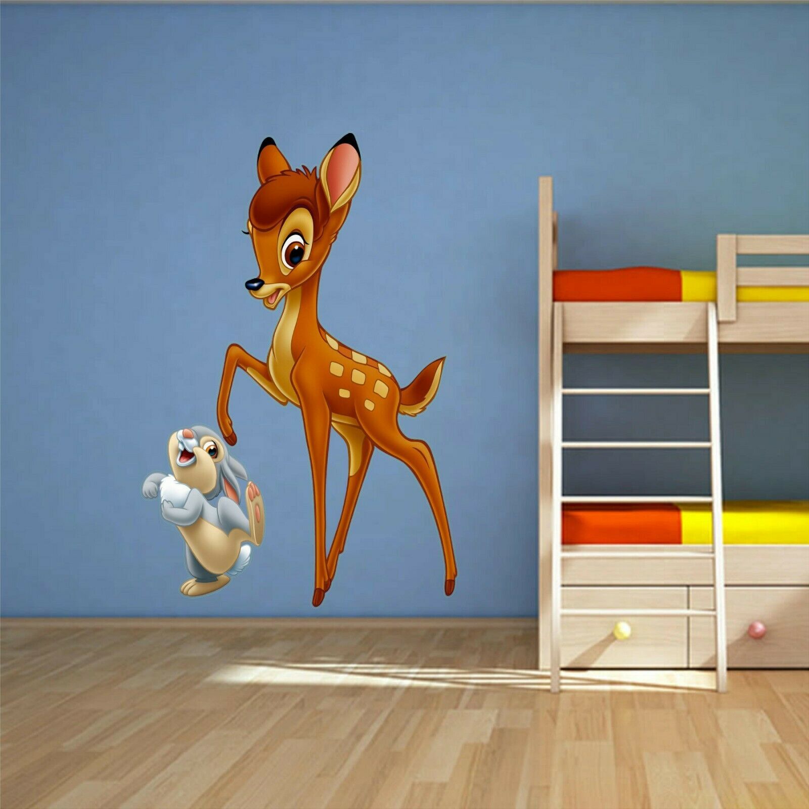 Bambi and Thumper, deer Window View Decal WALL STICKER Home Decor Art Mural Decals, Stickers