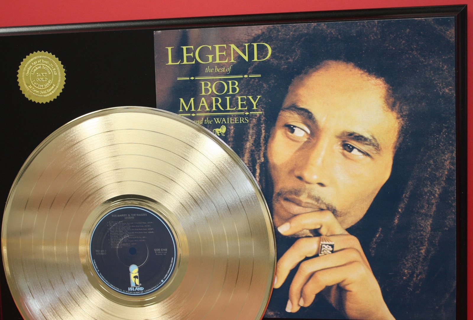 Bob Marley "Legend" 24Kt Gold LP Record LTD Edition Display - Music ...