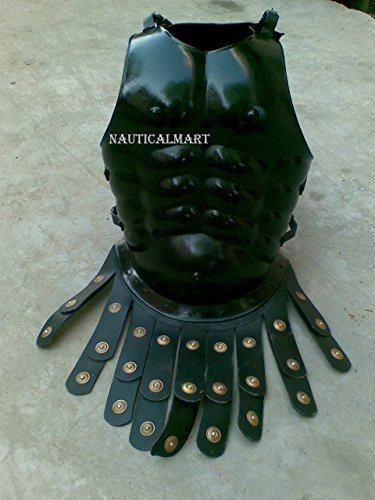 NauticalMart Medieval Knight Wearable Black Greek Royal Muscle Armor