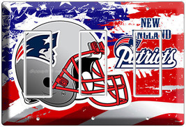 New England Patriots Football Team 3 Gang Light Gfci Switch Plate Man Cave Decor - $18.59