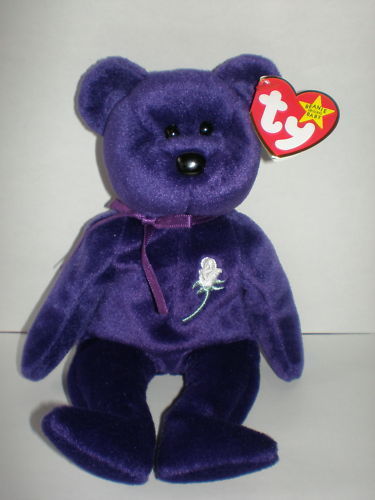 Ty Beanie Baby ~ PRINCESS the Bear from 1997 ~ RARE /& RETIRED ~ MINT Diana