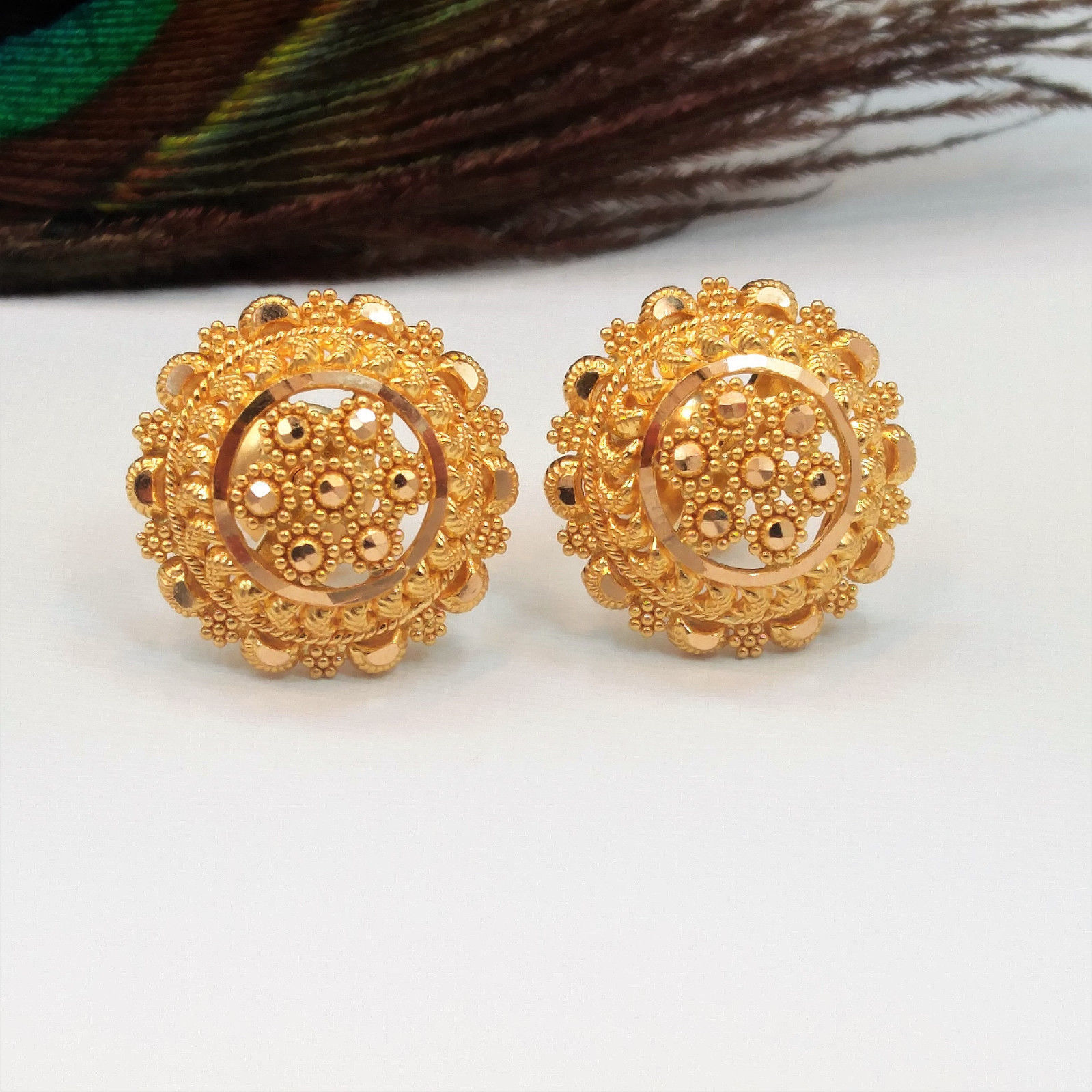 traditional earrings designs gold