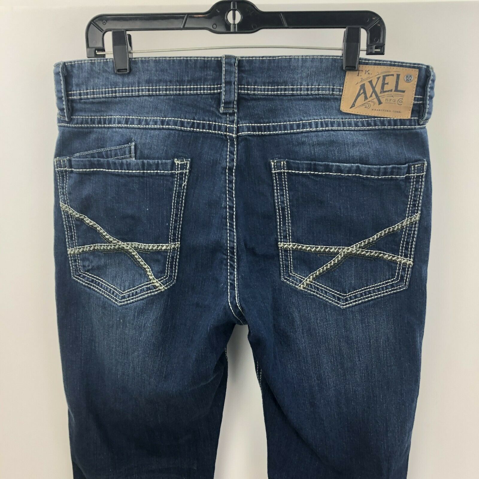 TK Axel Mens Jeans 34X32 Athletic Fit Dark Wash A5-05 - Jeans