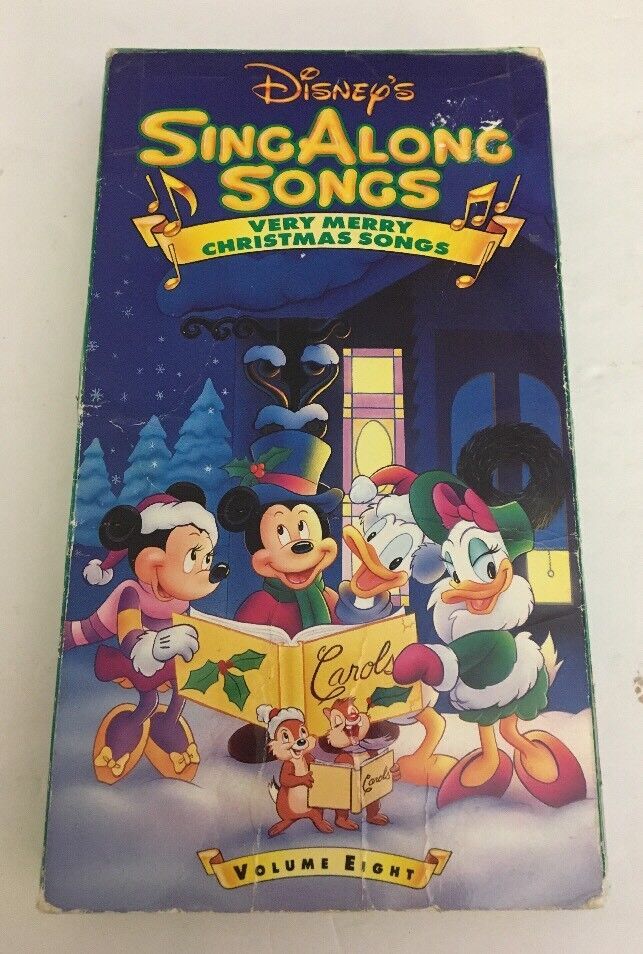 Disneys Sing Along Songs - Very Merry Christmas Songs (VHS,1997)TESTED-VERY RARE