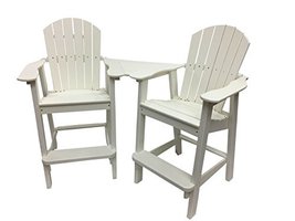 Phat Tommy Recycled Poly Resin Balcony Chair Settee | Durable and Eco-Friendly A - $949.95