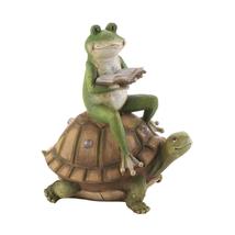 Frog and Turtle Solar Statue - $52.46