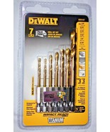 DeWalt 7 Pc Titanium Impact Ready Drill Bit Set DD5157 Metal and Wood Dr... - $29.88