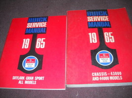 1965 buick gran sport service repair shop manual set w supplement book - $79.19