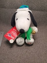 Snoopy &quot;Jingle Bells&quot; 7&quot; Plush Hallmark Peanuts 50 Years 2015 NWT - $11.69