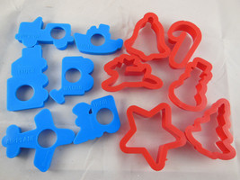 6 General Mills Fun Group Inc GMFGI + 6 other plastic Cookie Cutters Chr... - $6.23