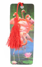 3D Bookmark Flamingo Lenticular with Tassels Book Marks #MCK11  - $17.17