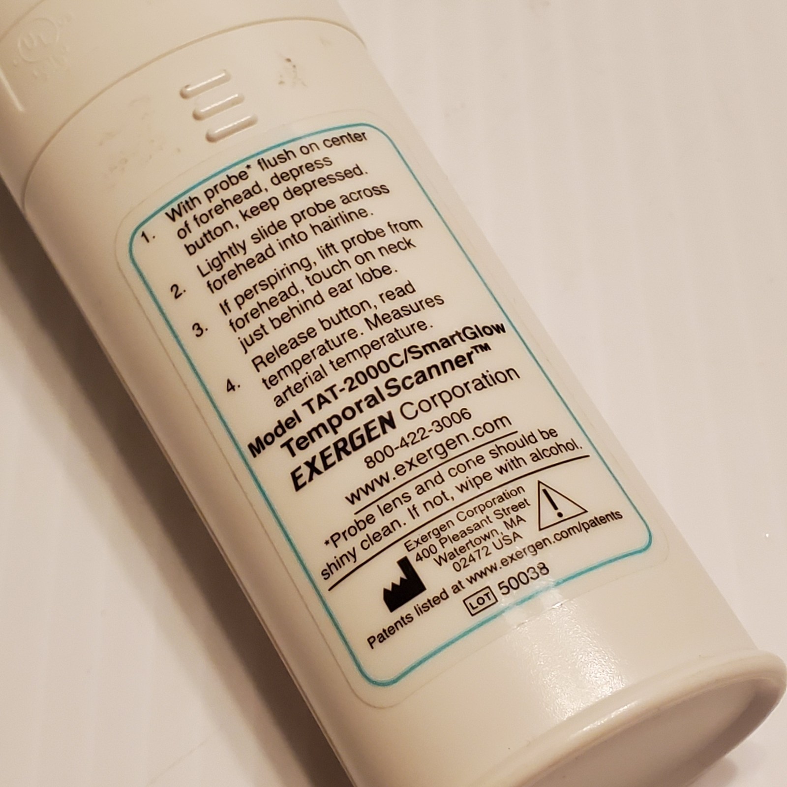 Smart Glow Exergen Temporal Scanner Stuck In Memory Mode - rn94mxn