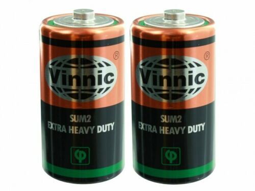 Vinnic Extra Heavy Duty Battery Size C, SUM 2, 1.5V
