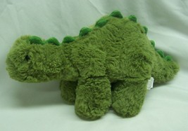 Manhattan Toy SOFT GREEN STEGOSAURUS DINOSAUR 11&quot; Plush STUFFED ANIMAL Toy - $18.32