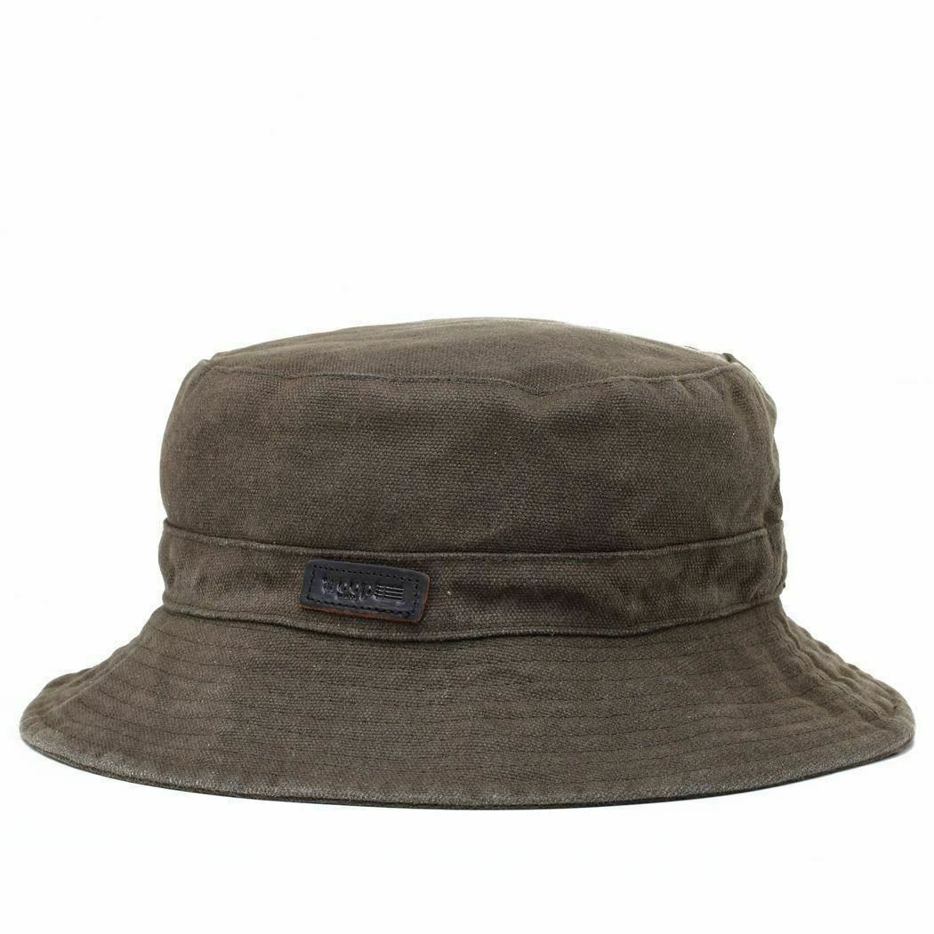 TRP0502 Troop London Accessories Waxed Canvas Fisherman Hat, Sun Hat, Outdoor Ha